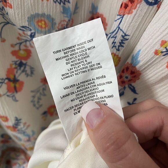 Hint of Mint Off-shoulder Tunic Top Floral Mixed Print Medium - Picture 7 of 9